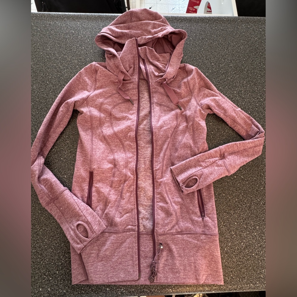 Purple Lululemon Hooded Jacket with Thumb Holes